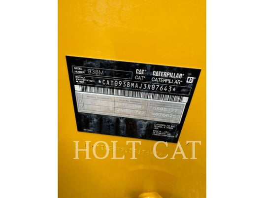 Cat 938M QC, Wheel Loader, 2106 hours, S/N: J3R07643, 2019 - Image 6