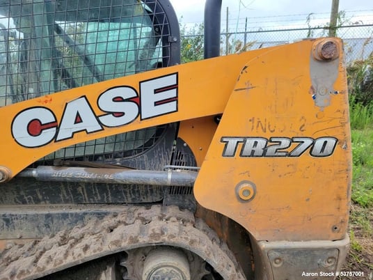 Case #TR270, Skid Steer Loader, enclosed cab, bucket, forks, diesel powered, 74 HP, S/N NBM438885, 2011 - Image 2
