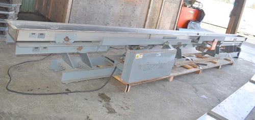 12" wide x 25' long, Stainless steel vibrating conveyor - Image 2