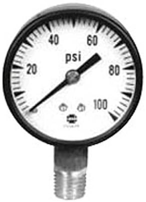 Ametek P500 048363A Low Cost Utility Gauge, Dry Case, 2" Dial, 0-300 psig Range - Image 1