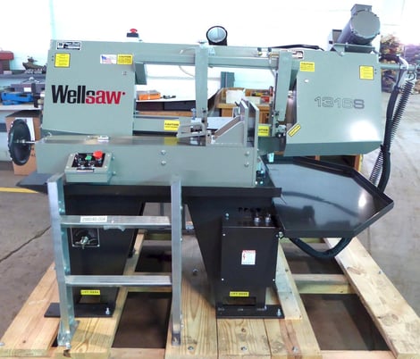 13" x 16" Wellsaw #1316S, horizontal band saw, miter, 1" blade, 3 HP, new, in stock - Image 1