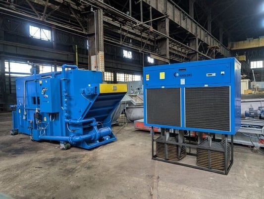 Hoffman #UBF-300K, filter machine, with Koolant Koolers chiller, low usage - Image 3