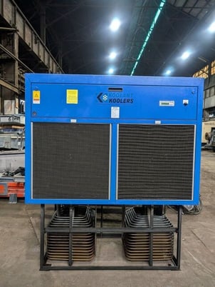 Hoffman #UBF-300K, filter machine, with Koolant Koolers chiller, low usage - Image 4