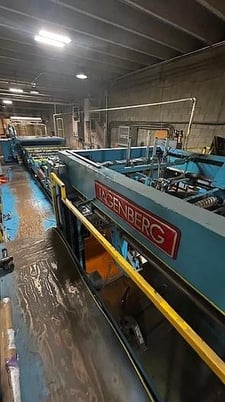 65" Jagenberg #Synchro-166, dual rotary sheeter, 2 back stands, web guide - Image 2