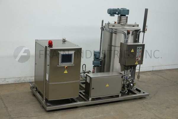 Morcos #AWK1000/SK200, Stainless steel skid mounted melt tank and tempering system with self contained - Image 1