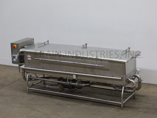 Sani-Matic, 200 gallon trough style, 304 Stainless Steel COP tank, with 98" long x 25" wide x 20" deep inner - Image 5