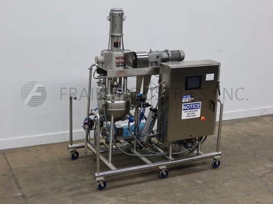 5.28 gallon Lee #15-20LD12T, 316 Stainless Steel jacketed kettle, 16-3/4" ID x 15" deep, triple motion - Image 1