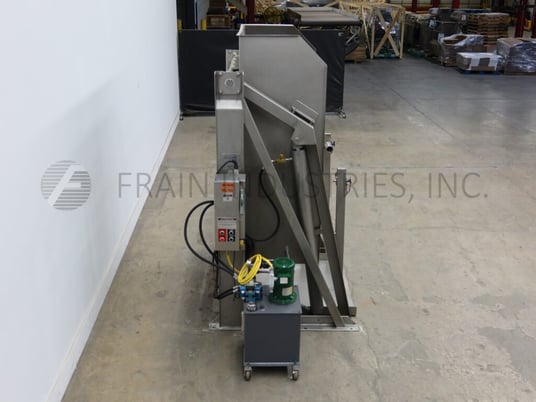 Cozzini #CBD3080-610, 304 Stainless Steel tote / vat dumper, equipped with 48" W x 44" L x 55" H tote chamber - Image 3