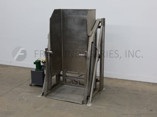 Cozzini #CBD3080-610, 304 Stainless Steel tote / vat dumper, equipped with 48" W x 44" L x 55" H tote chamber - Image 5
