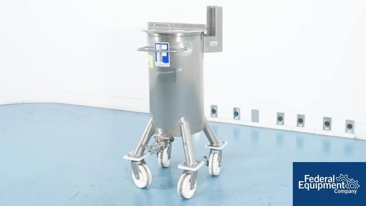 10 gallon Feldmeier, Mixing Tank, Stainless Steel, w/Impeller Shaft - Image 2