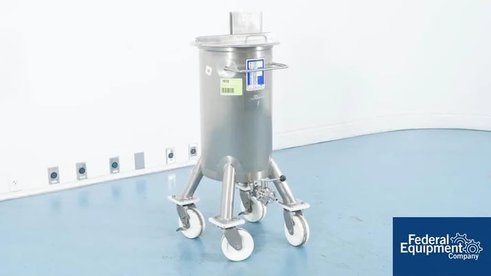 10 gallon Feldmeier, Mixing Tank, Stainless Steel, w/Impeller Shaft - Image 3