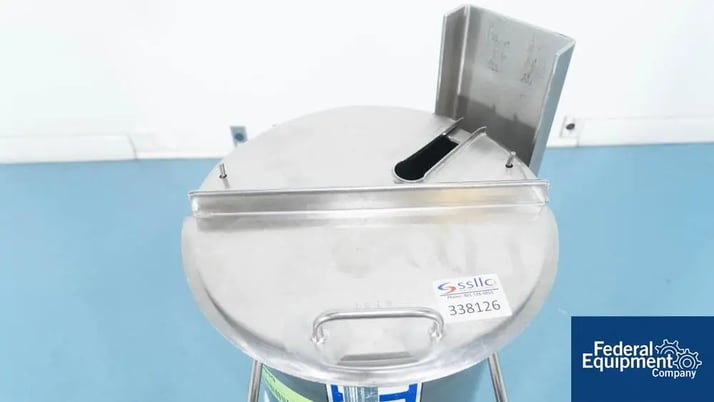 10 gallon Feldmeier, Mixing Tank, Stainless Steel, w/Impeller Shaft - Image 6