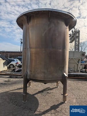 2000 gallon Stainless Steel Tank, 78" diameter x 87" straight side - Image 2