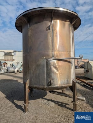 2000 gallon Stainless Steel Tank, 78" diameter x 87" straight side - Image 3
