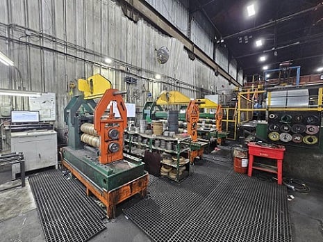 60" x .135" Cincinnati / Herr Voss slitting line, 50000 lb., L to R - Image 3