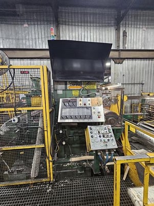 60" x .135" Cincinnati / Herr Voss slitting line, 50000 lb., L to R - Image 8