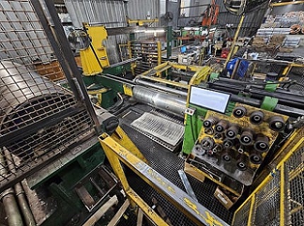 60" x .135" Cincinnati / Herr Voss slitting line, 50000 lb., L to R - Image 9
