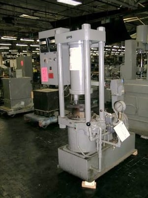 80 Ton, Elmes, 4-post. 12" diameter heated platens. Upacting bottom. New BARCOL controls. Older, but - Image 5