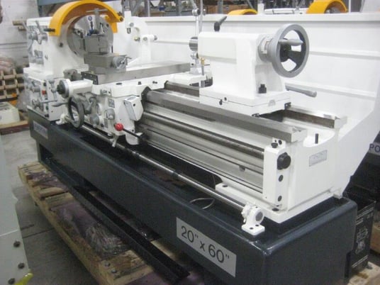 20" x 60" Powerturn, precision lathe, 12" swing over cross slide, 3 & 4-jaw chuck, coolant system, new - Image 1
