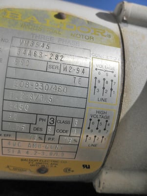Jacuzzi #5DH1-1/2-S/B, Fluid Transfer Pump w/Electric Motor, 3450 RPM - Image 7