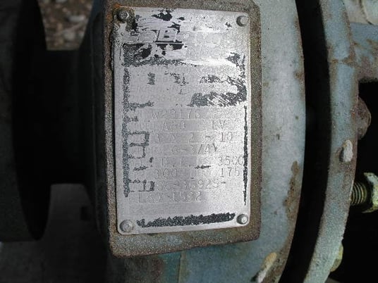 300 GPM @ 175' TDH, Labour Tabor #A60-LV, Centrifugal Pump, Horz., 1-Stage, 6.75" imp., 3" suction, 2" - Image 2