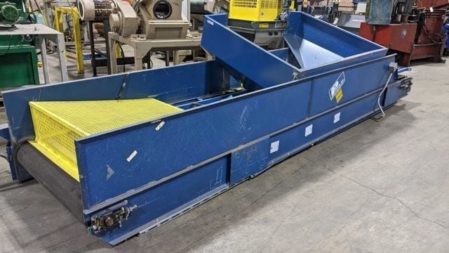 48" wide x 18' long, Prodeva, rubber belt conveyor, 18" high sides, slider bed, 2 HP - Image 3