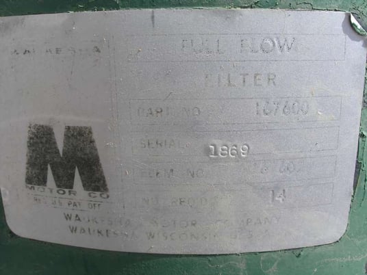 Waukesha #167600, cartridge filter - Image 2