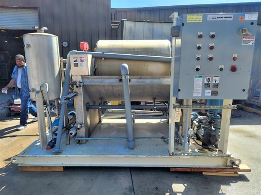 Komline Sanderson, rotary vacuum drum filter, Stainless Steel, 36" dia. x 48" wide - Image 2