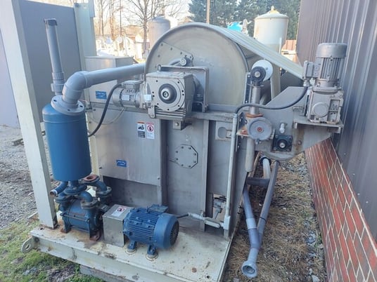 Komline Sanderson, rotary vacuum drum filter, Stainless Steel, 36" dia. x 48" wide - Image 10