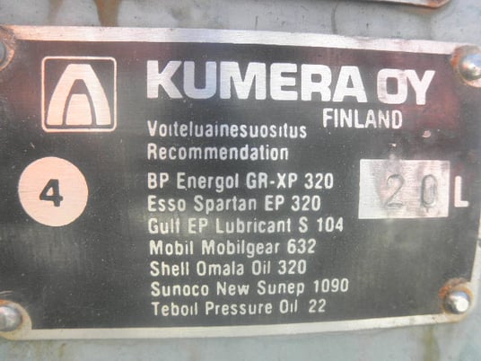 0.44 HP @ 1500 RPM, Kumera #CVAM-2315A2, Worm Gearbox, 224:1 Ratio, 0.33 kW - Image 6