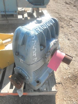 45 HP @ 1450/37.5 RPM, Radicon #AU800-8, Worm Gear Reducer Gearbox, 40:1 Ratio, 34 kW - Image 2