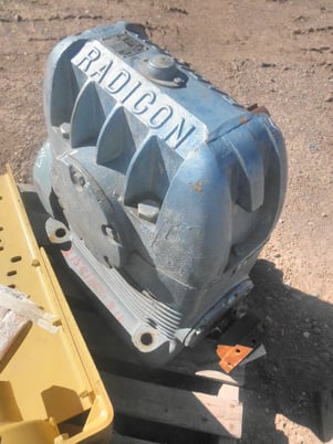 45 HP @ 1450/37.5 RPM, Radicon #AU800-8, Worm Gear Reducer Gearbox, 40:1 Ratio, 34 kW - Image 3
