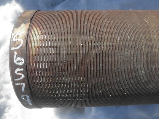 10" x 123.5" Stainless Steel Wire Well Screen, 1/32" outside & 1/2" inside Screen width - Image 2
