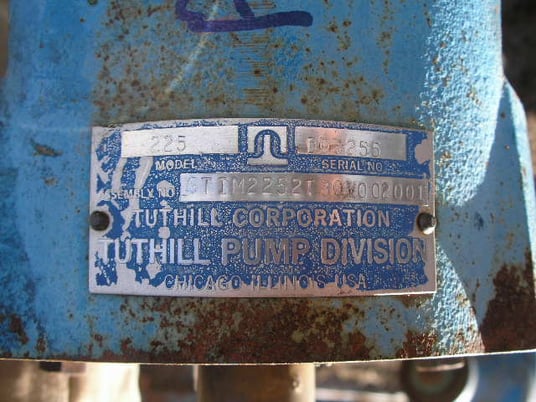 4" Tuthill #225, Rotary Gear Pump, 4" & 1" discharge, 150 GPM, 150 psi, 640 RPM - Image 4