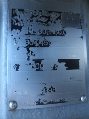 Wangen #KL-30R-600, Hopper Feed Pump, 1998 - Image 9