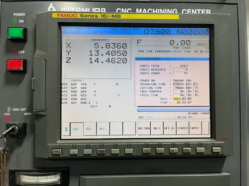 Kitamura #MyCenter-3XIF-Spark-Center, CNC vertical machining center, 30 side mount tool changer, 30.1" X - Image 6