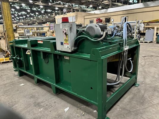 Excel #EX-60, closed door dual cylinder baler, (2) 6" cyinders, 20 HP - Image 3