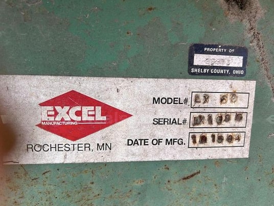 Excel #EX-60, closed door dual cylinder baler, (2) 6" cyinders, 20 HP - Image 5
