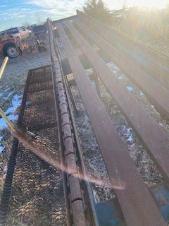 Cstom Built Heavy Duty Scragg Deck, C55B rooftop chain, 3'-7' legs, 33' long, 30" wide, 24' catwalk - Image 4