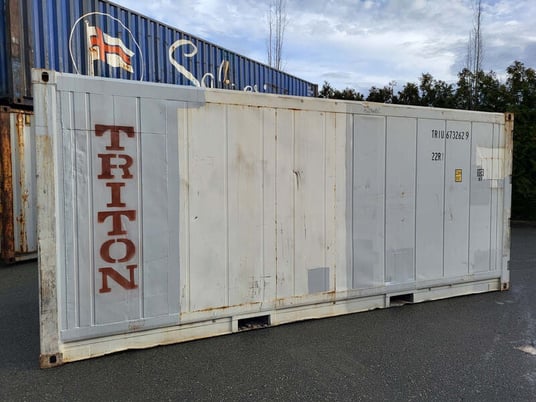 20' White working refrigerated shipping container, Triton #TRIU6732629 - Image 1