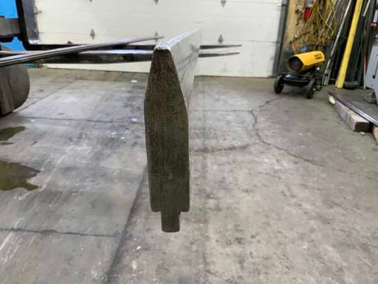 168" L, Cincinnati male press brake die, 4-1/4" die height, 1" die width, 1/2" tang - Image 1