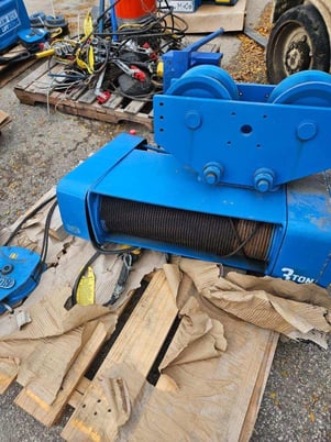 3 Ton, Shaw-Box #115735-14, Electric Chain Hoist, 16/5 FPM, 3HP, S/N KO-70266, 115735-14 - Image 3