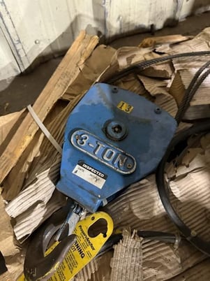 3 Ton, Shaw-Box #115735-14, Electric Chain Hoist, 16/5 FPM, 3HP, S/N KO-70266, 115735-14 - Image 8