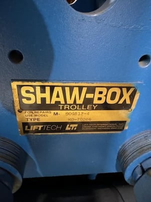 3 Ton, Shaw-Box #115735-14, Electric Chain Hoist, 16/5 FPM, 3HP, S/N KO-70266, 115735-14 - Image 10