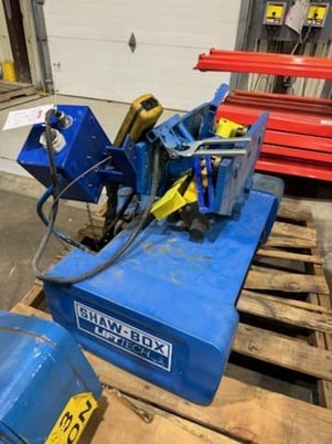 3 Ton, Shaw-Box #509812-4, Hoist, 16/5 FPM 2 Speed, 4 HP, manual trolley, S/N KO-70263, 509812-4 - Image 5