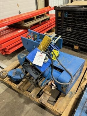 3 Ton, Shaw-Box #509812-4, Hoist, 16/5 FPM 2 Speed, 4 HP, manual trolley, S/N KO-70263, 509812-4 - Image 6