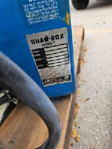 3 Ton, Shaw-Box #509812-4, Hoist, 16/5 FPM 2 Speed, 4 HP, manual trolley, S/N KO-70263, 509812-4 - Image 8