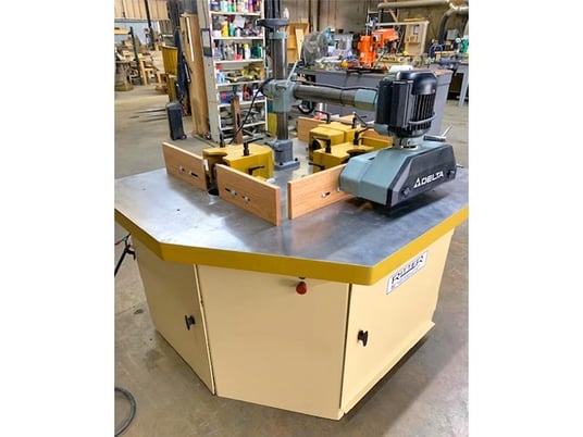 Ritter #R-30, 3-head automatic shaper (door-solid wood), 38" x 64" table - Image 3