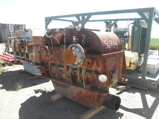 19625 HP @ 4860 RPM, General Electric #SI-458, Parallel Shaft Gear Increaser Gearbox, 10585 RPM output, 2.17 - Image 1