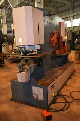 Durma/JMT #IW165/300, dual cylinder, 181. ton plate shear - section & bar shear - punch  angle shear - notcher - Image 5